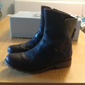 Teva De La Vina Dark Brown Mid-Calf Moto Boot